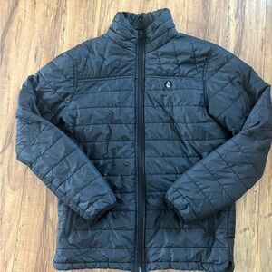 Volcom Men's Black Quilted Insulated Ski Jacket
